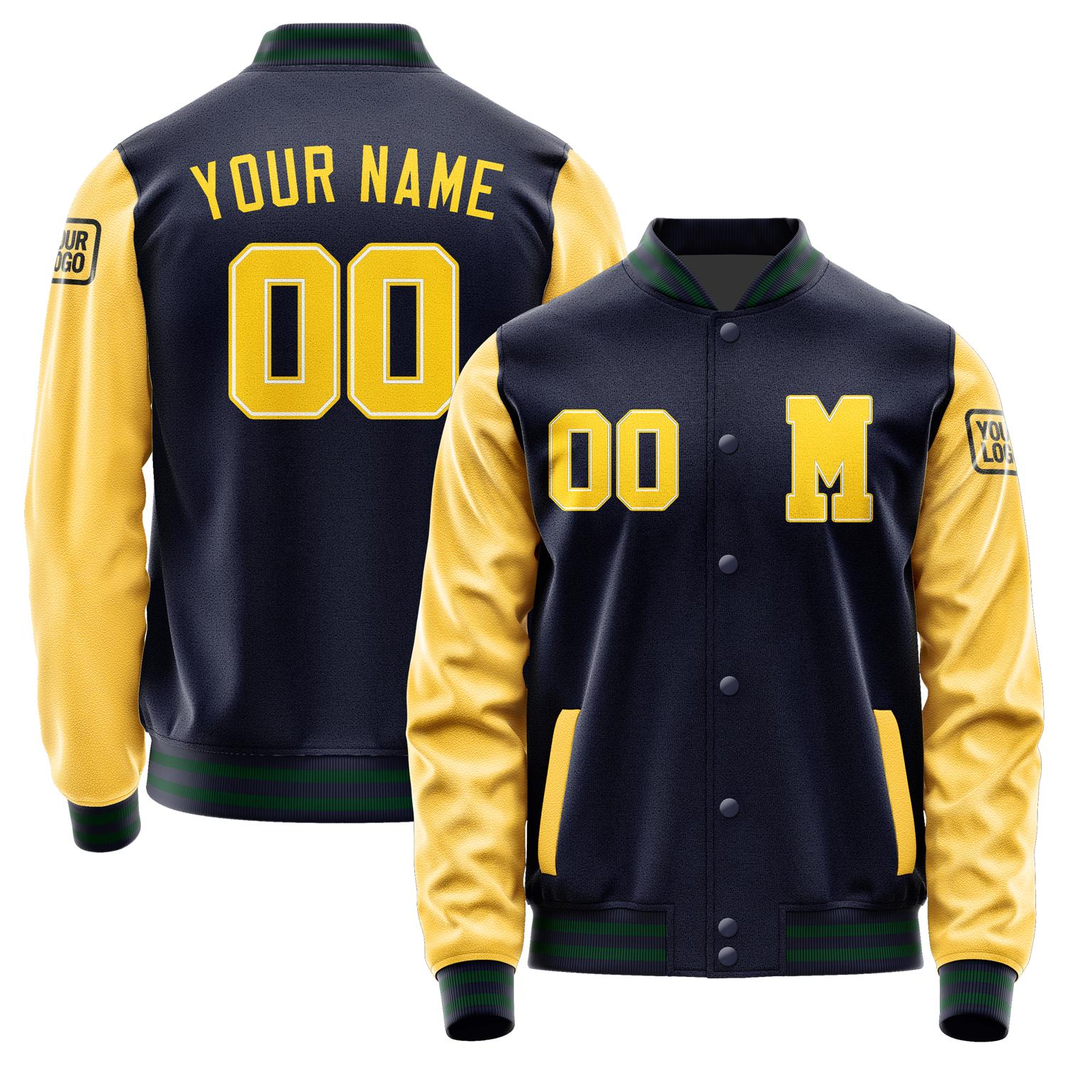 Custom Navy Gold Jacket Jb1111301105301817