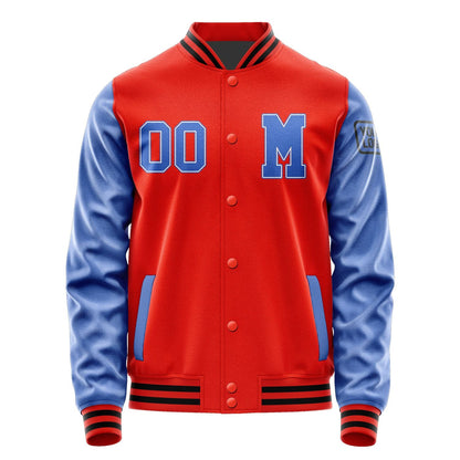 Custom Orange Red Sky Blue Jacket Jb1212091217091817