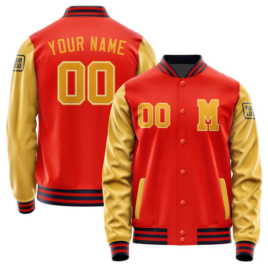 Custom Orange Red Yellow Jacket Jb1212191112191817