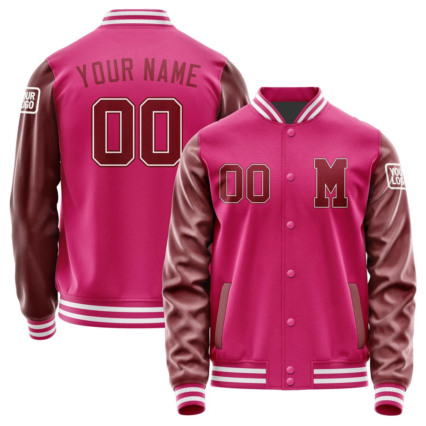 Custom Pink Crimson Red Jacket Jb1313151318151818