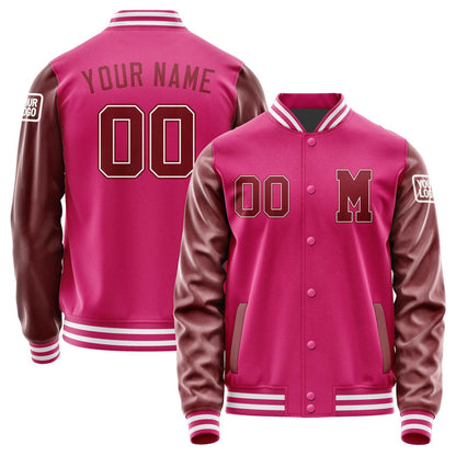 Custom Pink Crimson Red Jacket Jb1313151318151818