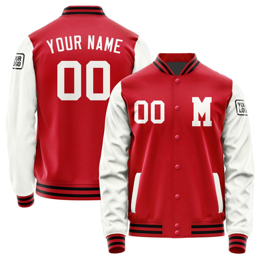 Custom Red White Jacket Jb1414181417181817