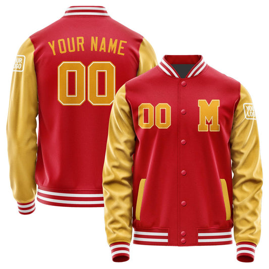 Custom Red Yellow Jacket Jb1414191418191818