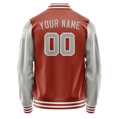 Custom Coral Red Gray Jacket Jb1616041618041818