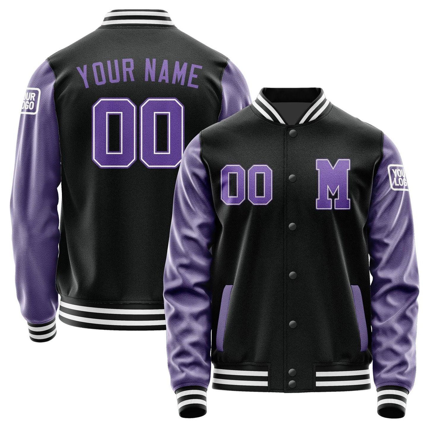 Custom Black Light Purple Jacket Jb1717231718231818