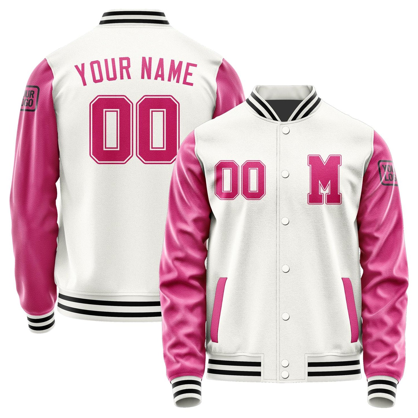 Custom White Pink Jacket Jb1818131817131817