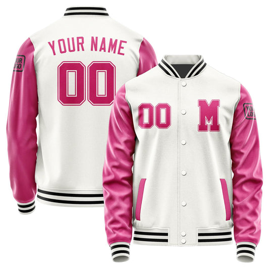 Custom White Pink Jacket Jb1818131817131817