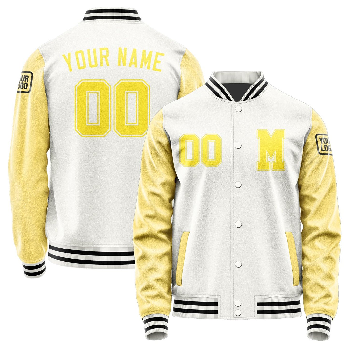 Custom White Light Yellow Jacket Jb1818261817261817