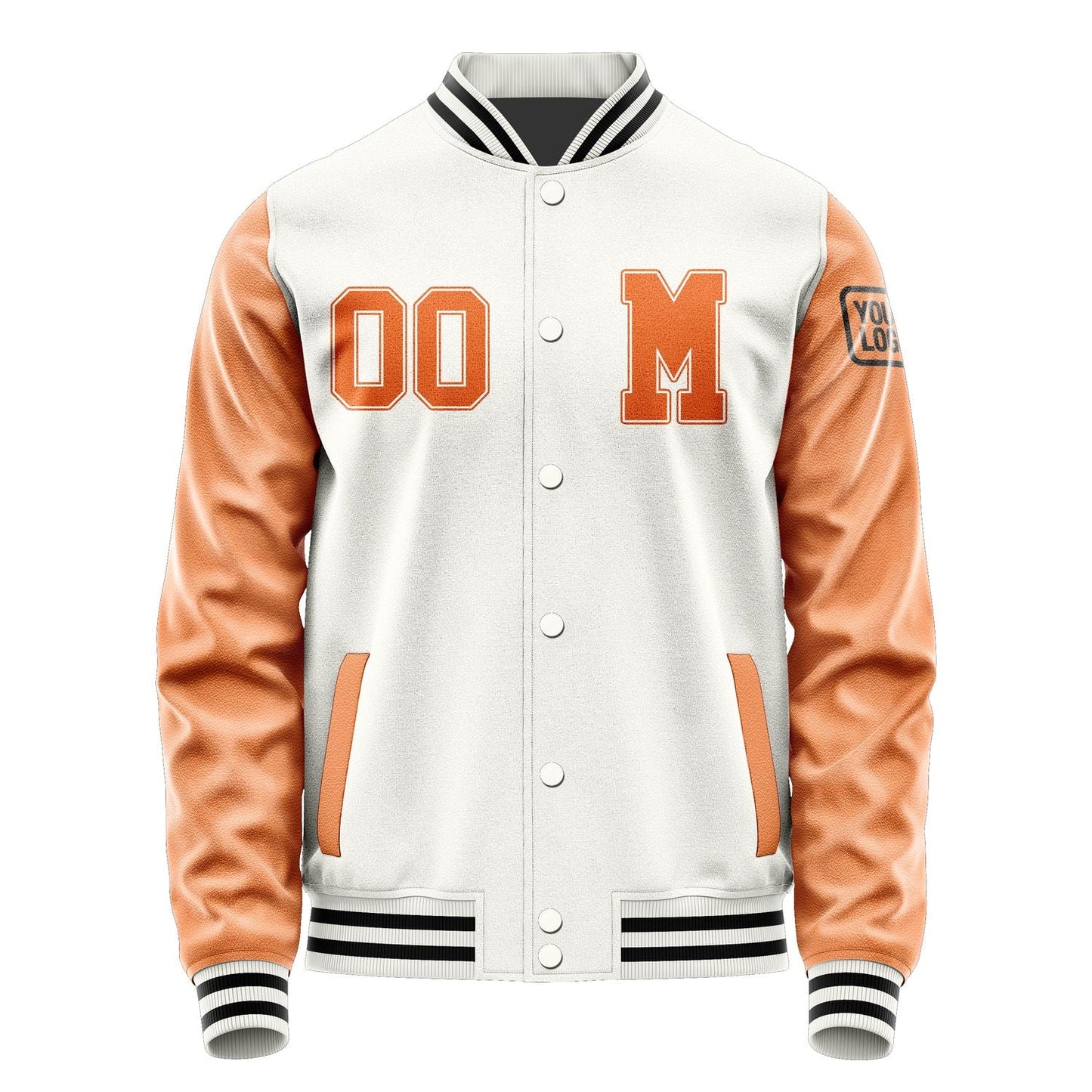 Custom White Orange Jacket Jb1818281817281817
