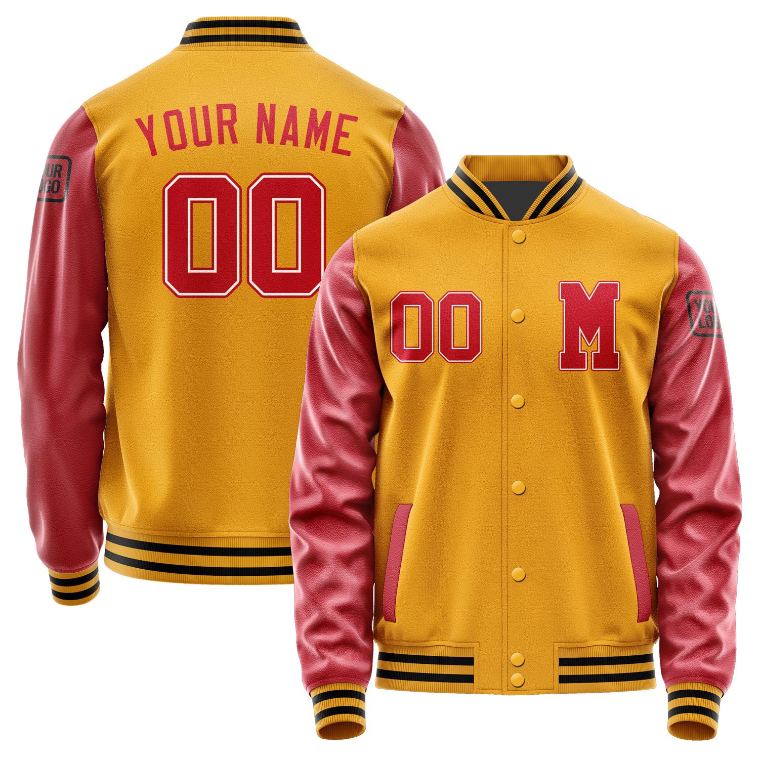 Custom Yellow Red Jacket Jb1919141917141817