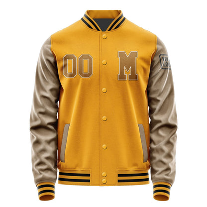 Custom Yellow Khaki Jacket Jb1919221917221817