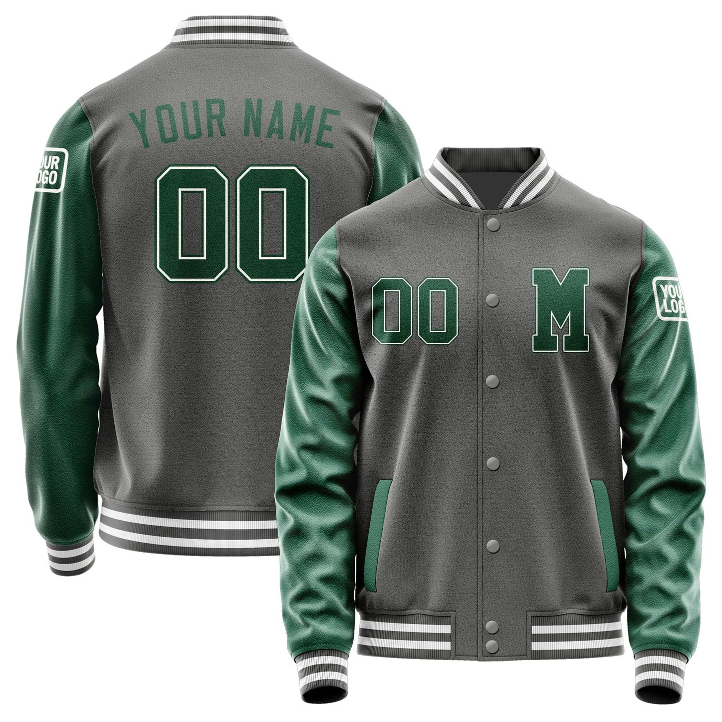 Custom Dark Grey Green Jacket Jb2020052018051818