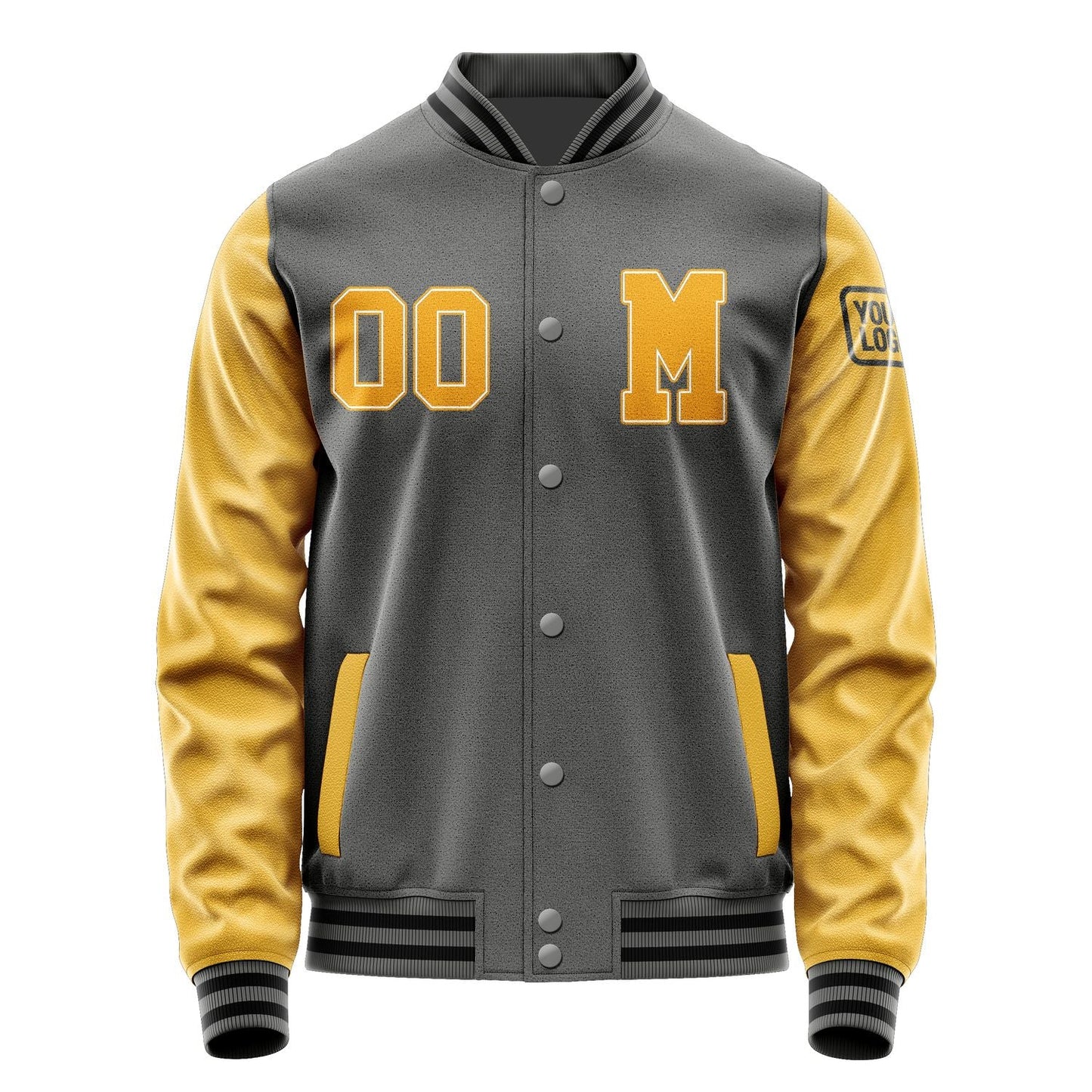 Custom Dark Grey Yellow Jacket Jb2020192017191817