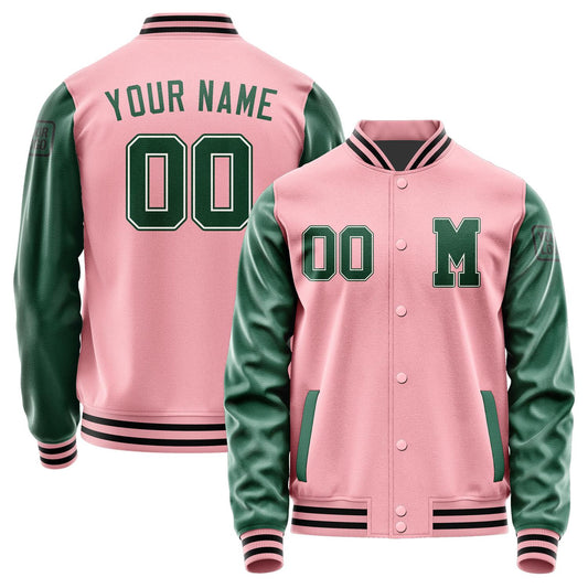 Custom Light Pink Green Jacket Jb2121052117051817