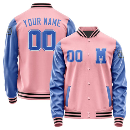 Custom Light Pink Sky Blue Jacket Jb2121092117091817