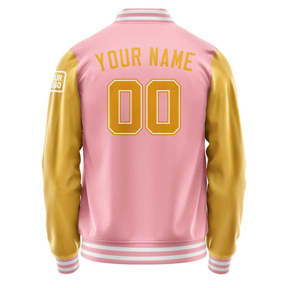 Custom Light Pink Yellow Jacket Jb2121192118191818