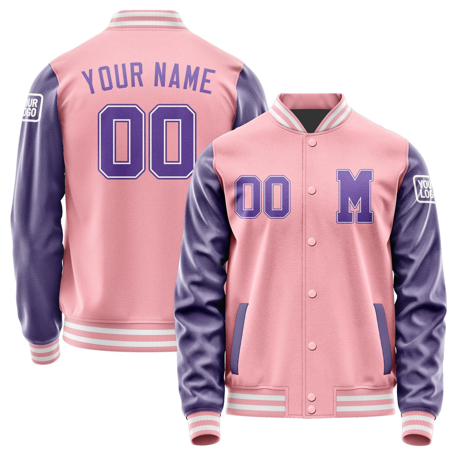 Custom Light Pink Light Purple Jacket Jb2121232118231818