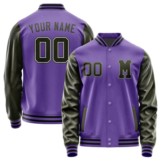 Custom Light Purple Dunkles Jacket Jb2323022317021817