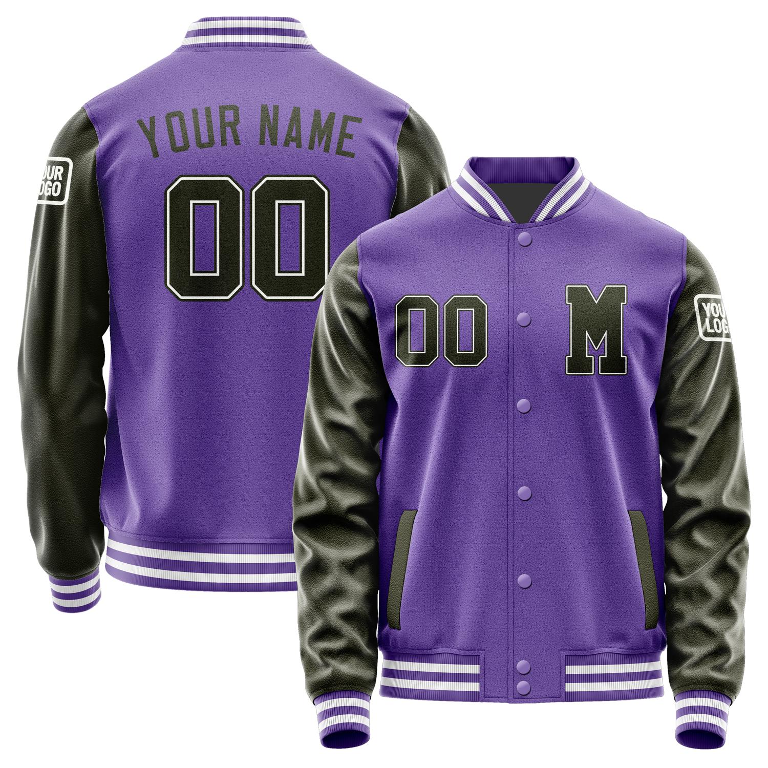 Custom Light Purple Dunkles Jacket Jb2323022318021818