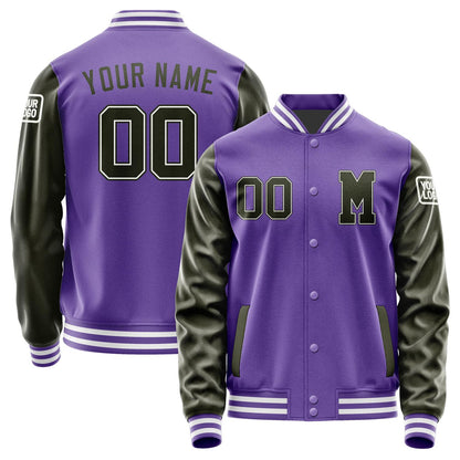 Custom Light Purple Dunkles Jacket Jb2323022318021818