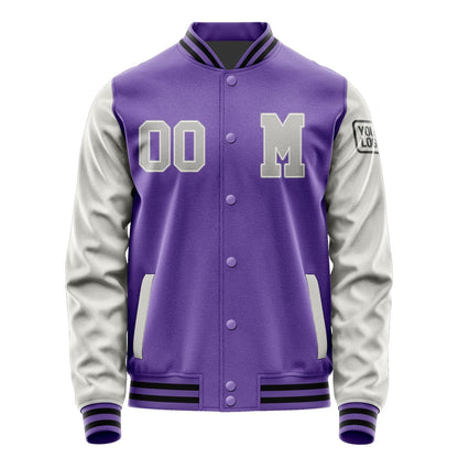 Custom Light Purple Gray Jacket Jb2323042317041817