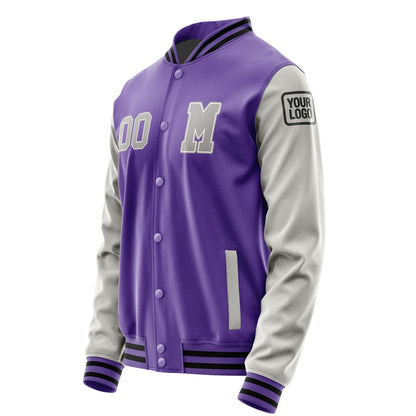 Custom Light Purple Gray Jacket Jb2323042317041817