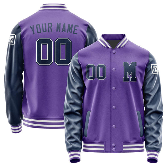Custom Light Purple Blue Jacket Jb2323102318101818