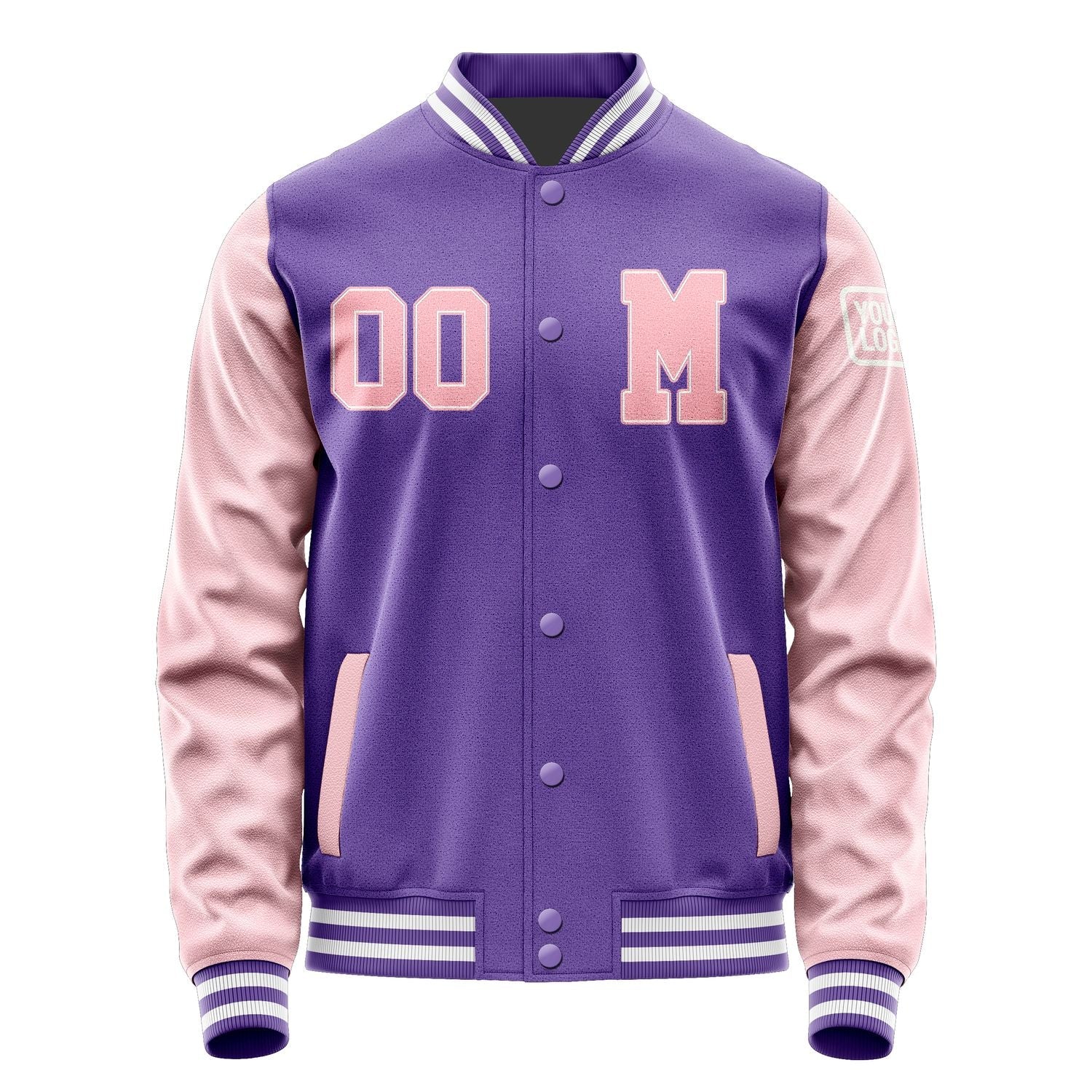 Custom Light Purple Light Pink Jacket Jb2323212318211818