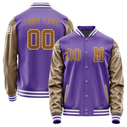 Custom Light Purple Khaki Jacket Jb2323222318221818