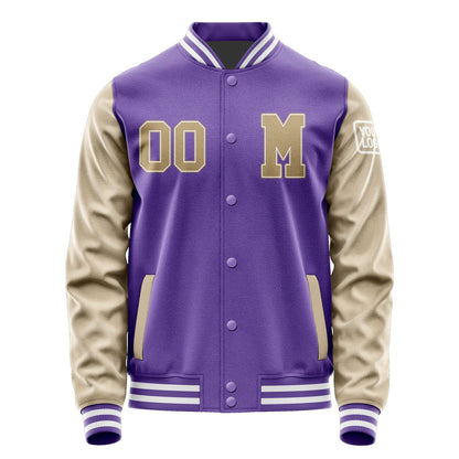 Custom Light Purple Light Khaki Jacket Jb2323252318251818
