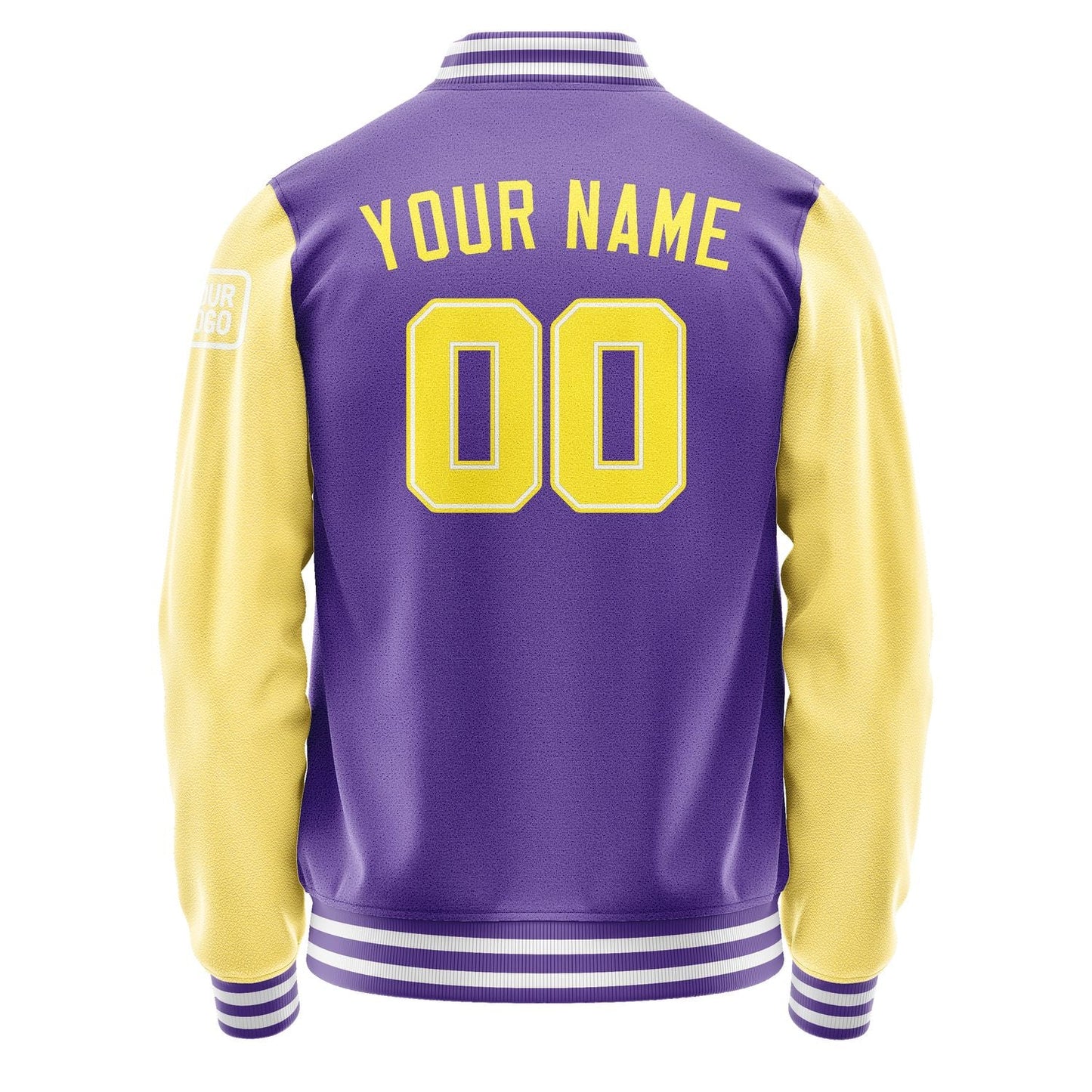 Custom Light Purple Light Yellow Jacket Jb2323262318261818