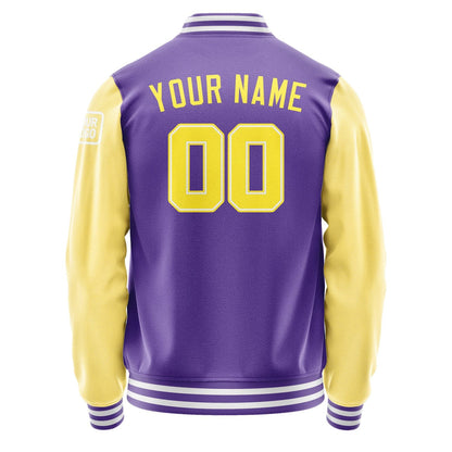 Custom Light Purple Light Yellow Jacket Jb2323262318261818