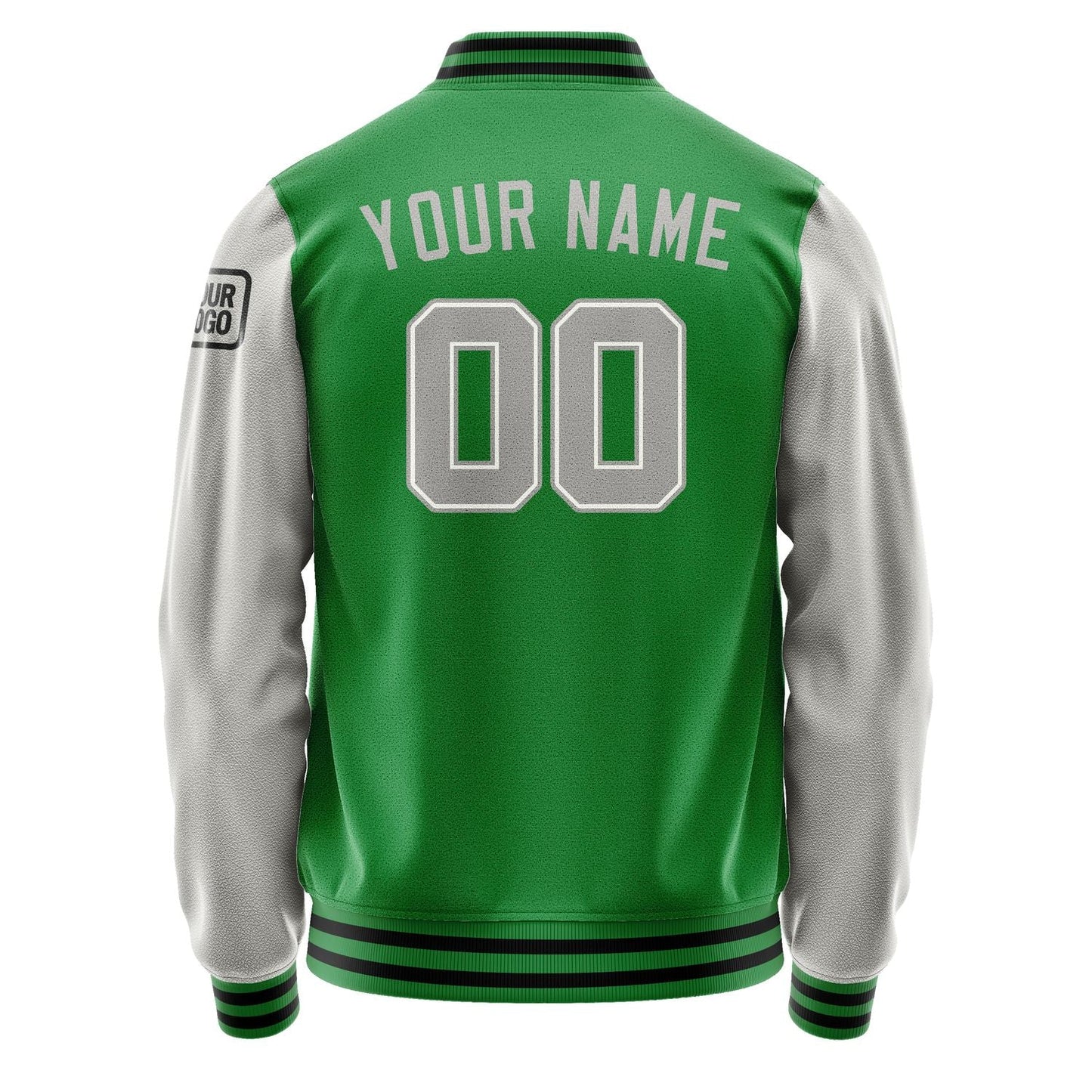Custom Emerald Green Gray Jacket Jb2424042417041817