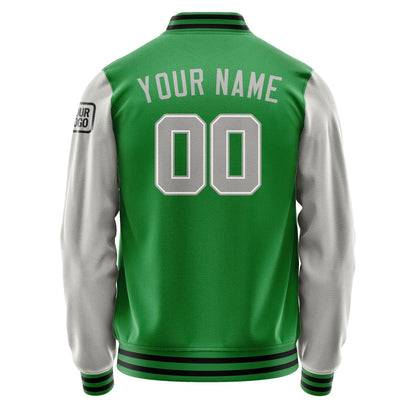 Custom Emerald Green Gray Jacket Jb2424042417041817