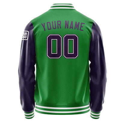 Custom Emerald Green Purple Jacket Jb2424072418071818