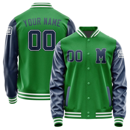 Custom Emerald Green Blue Jacket Jb2424102418101818