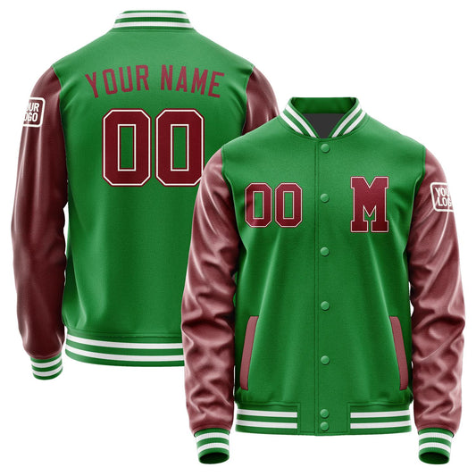 Custom Emerald Green Crimson Red Jacket Jb2424152418151818