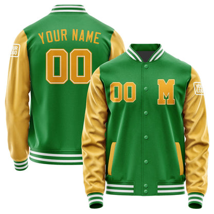 Custom Emerald Green Yellow Jacket Jb2424192418191818