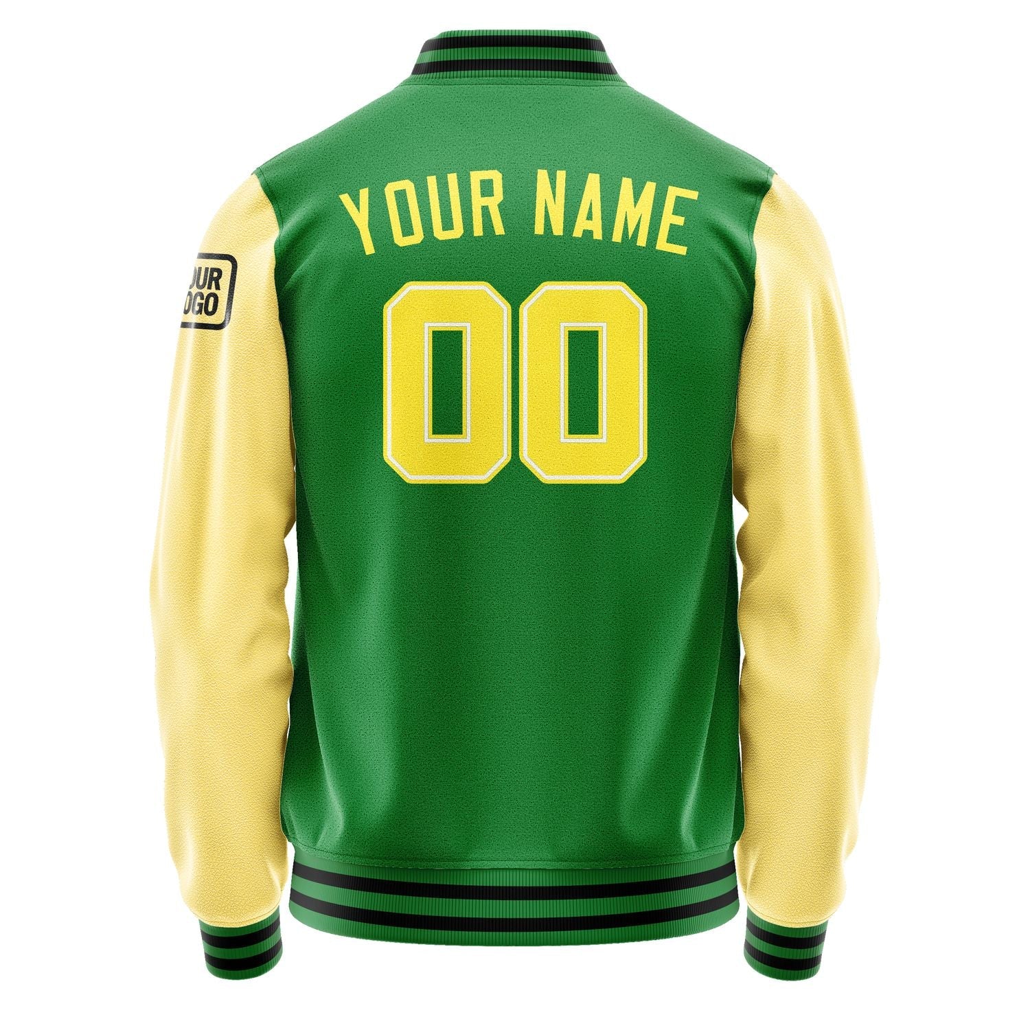 Custom Emerald Green Light Yellow Jacket Jb2424262417261817