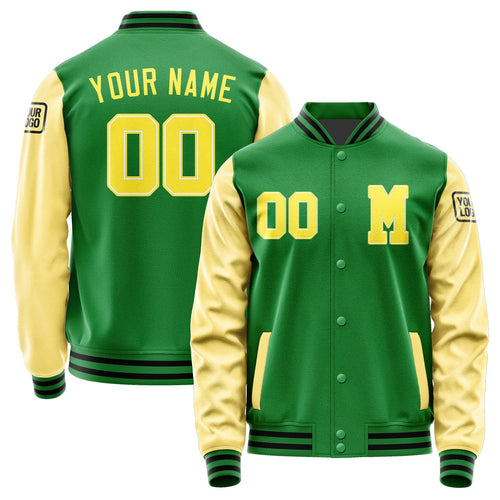 Custom Emerald Green Light Yellow Jacket Jb2424262417261817