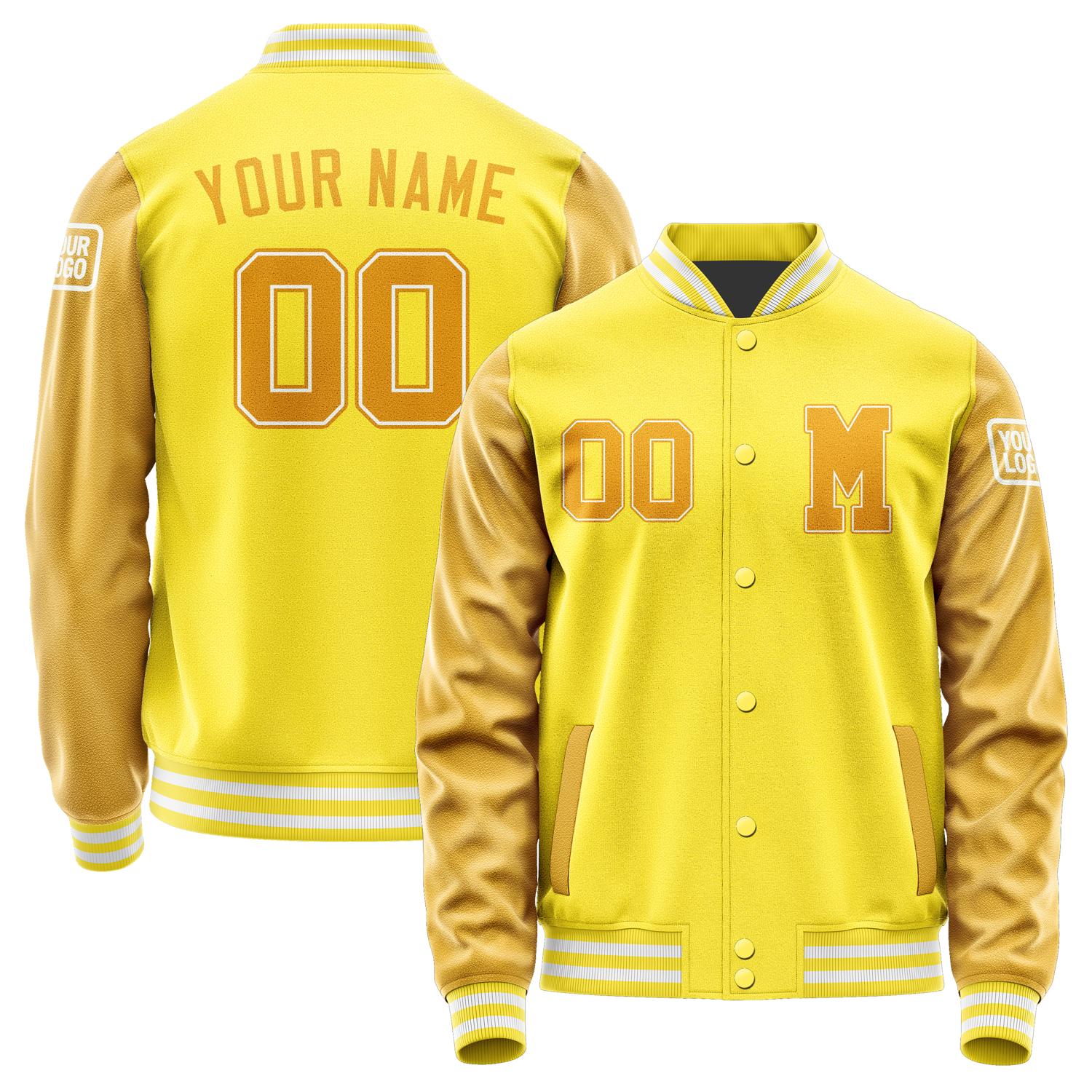Custom Light Yellow Yellow Jacket Jb2626192618191818