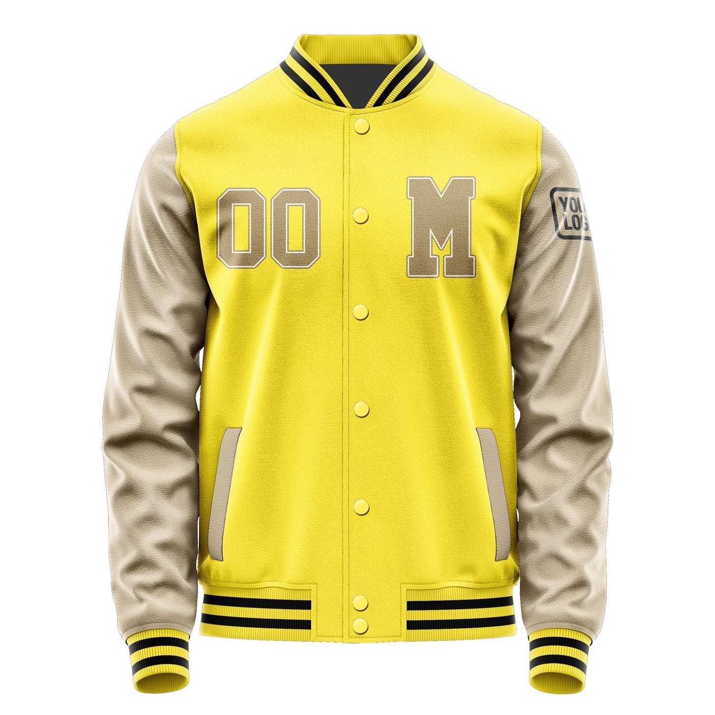 Custom Light Yellow Light Khaki Jacket Jb2626252617251817