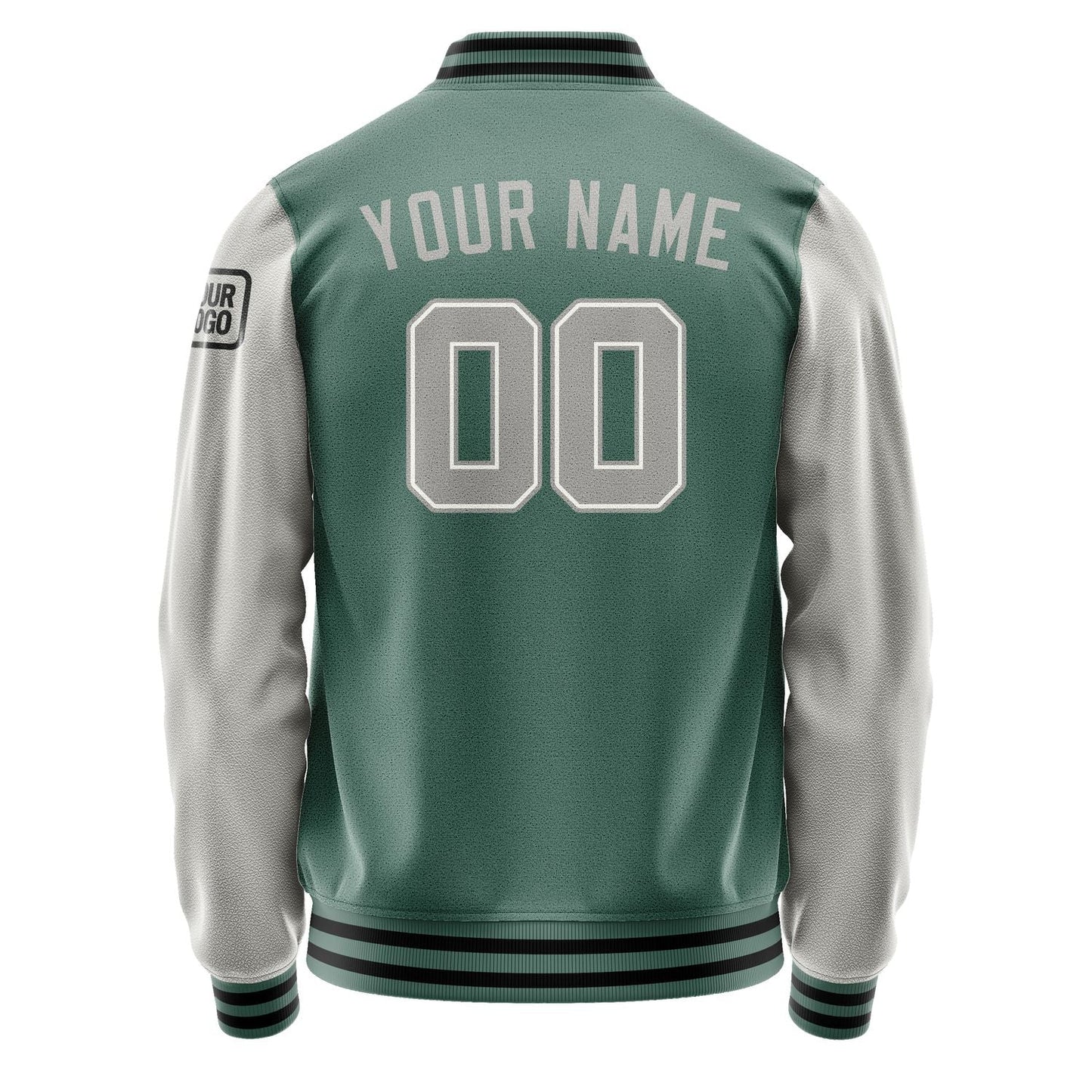 Custom Blue Green Gray Jacket Jb2727042717041817