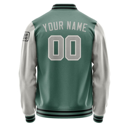 Custom Blue Green Gray Jacket Jb2727042717041817