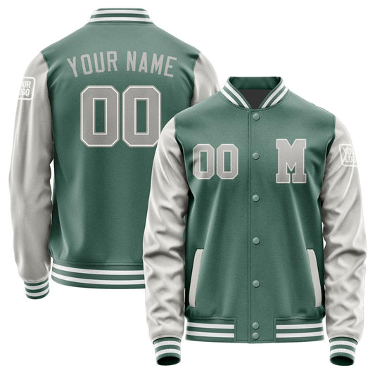 Custom Blue Green Gray Jacket Jb2727042718041818