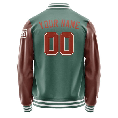 Custom Blue Green Coral Red Jacket Jb2727162718161818