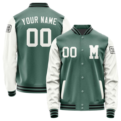 Custom Blue Green White Jacket Jb2727182717181817