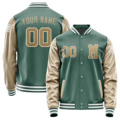 Custom Blue Green Light Khaki Jacket Jb2727252718251818