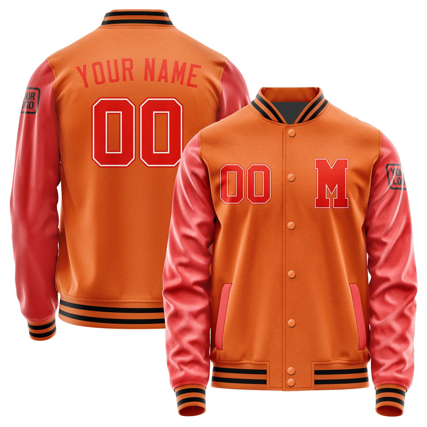 Custom Orange Orange Red Jacket Jb2828122817121817