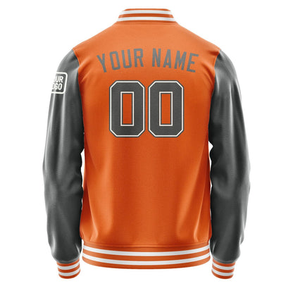 Custom Orange Dark Grey Jacket Jb2828202818201818